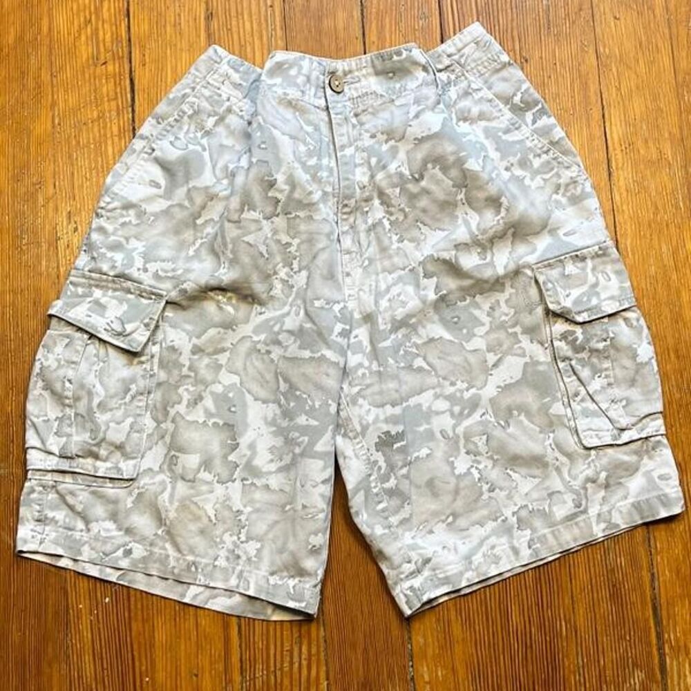 American-vintage Men's Grey and White Shorts